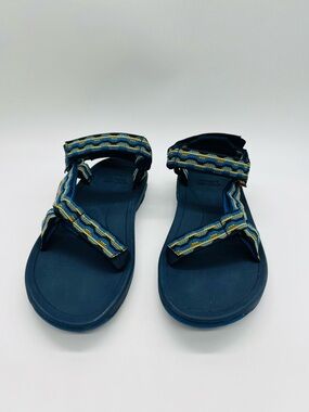 Teva Kids’ Hurricane XLT 2 Sandals Blue with Yellow Accent Straps Size 6 Youth